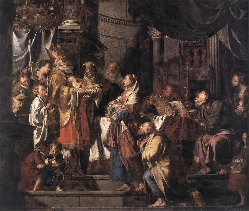 VERHAGHEN, Pieter Jozef The Presentation in the Temple a er oil painting picture